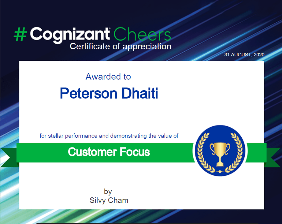 Customer Focus Certificate